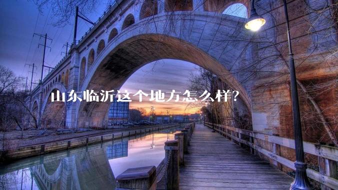 山东临沂这个地方怎么样?