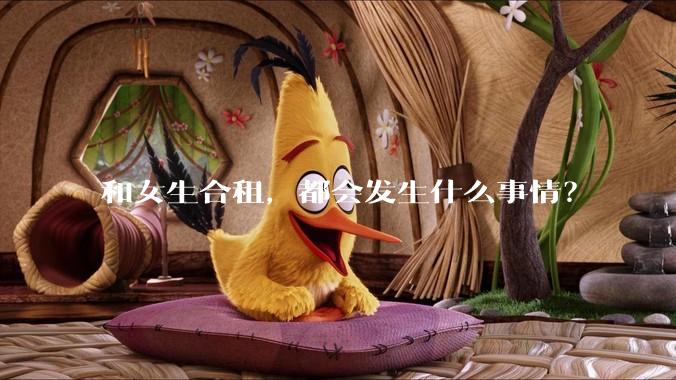 和女生合租,都会发生什么事情?