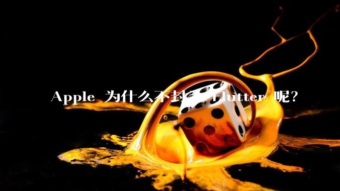 Apple 为什么不封杀 Flutter 呢?