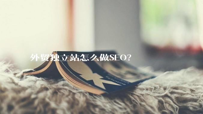 外贸独立站怎么做SEO?